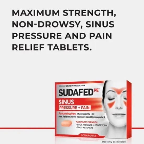 Sudafed PE Pressure + Pain Caplets - 24ct image {7}