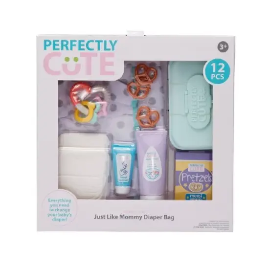 Perfectly Cute Just Like Mommy Diaper Bag 12pc Set image {1}