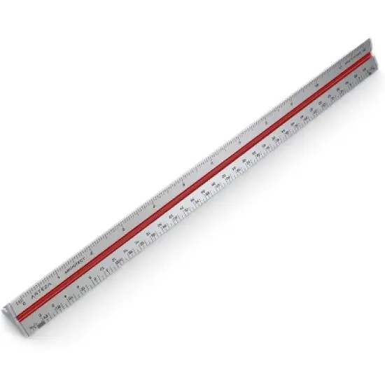 Arteza Architect Ruler, Triangular, Scale, 12" image {3}