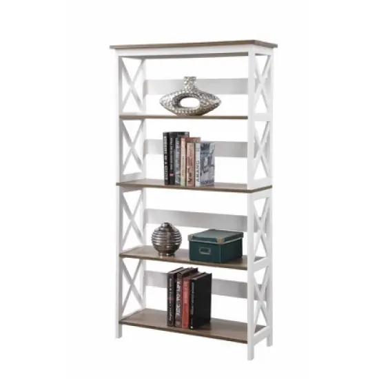 60" Oxford 5 Tier Bookcase - Breighton Home image {2}