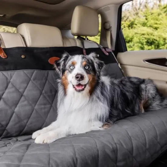 PetSafe Happy Ride Quilted Bench Cat and Dog Seat Cover - Gray image {1}