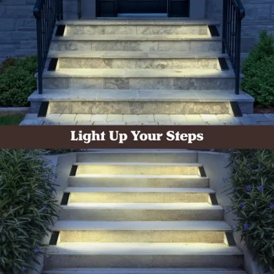 Pure Garden Solar Step Lights for Outside 6-Pack image {3}