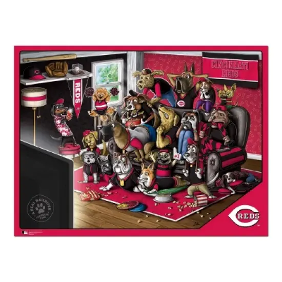 MLB Cincinnati Reds Purebred Fans 'A Real Nailbiter' Puzzle - 500pc image {2}