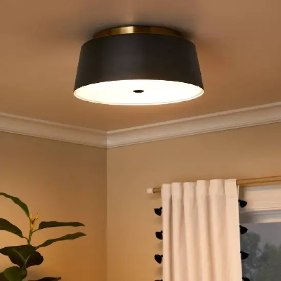 Semi Flushmount Kids' Ceiling Light Black/Gold - Pillowfort&trade; image {1}