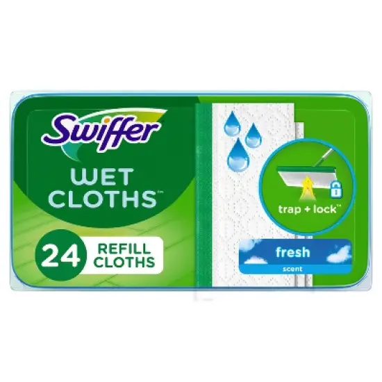 Swiffer Sweeper Wet Mopping Cloths Refills - Fresh Scent image {12}