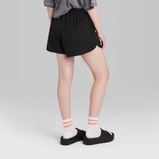 Women's Ascot + Hart Graphic Pull-On Shorts - Black image {2}