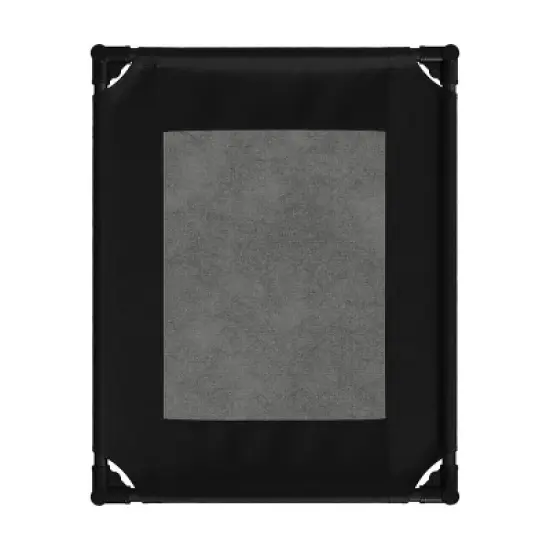 Elevated Dog Bed - 30x24-Inch Portable Pet Bed with Non-Slip Feet - Indoor/Outdoor Dog Cot or Puppy Bed for Pets up to 50lbs by PETMAKER (Black) image {4}