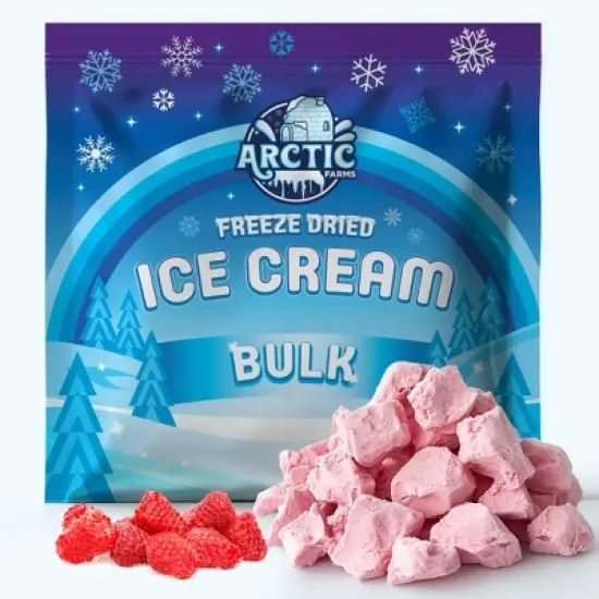 Arctic Farms Freeze Dried Ice Cream That Does Not Melt (Bits) (Red Raspberry) image {5}