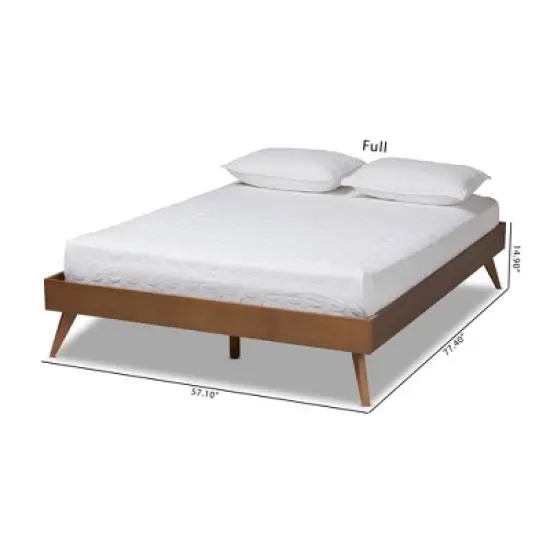 Lissette Wood Platform Bed Frame - Baxton Studio image {1}