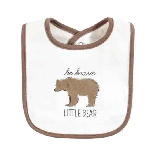 Hudson Baby Unisex Baby Cotton Bibs, Forest Animals, One Size image {5}
