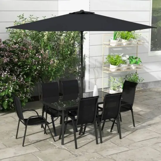 Resenkos 8 Pieces Patio Furniture Set, Outdoor Sectional Furniture, Umbrella, image {2}