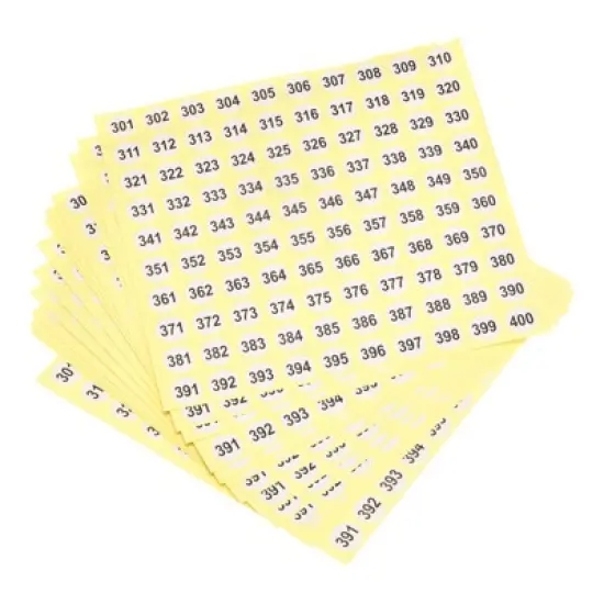 Unique Bargains Office Home Warehouse Self-Adhesive Number Stickers 15 Sheet image {7}