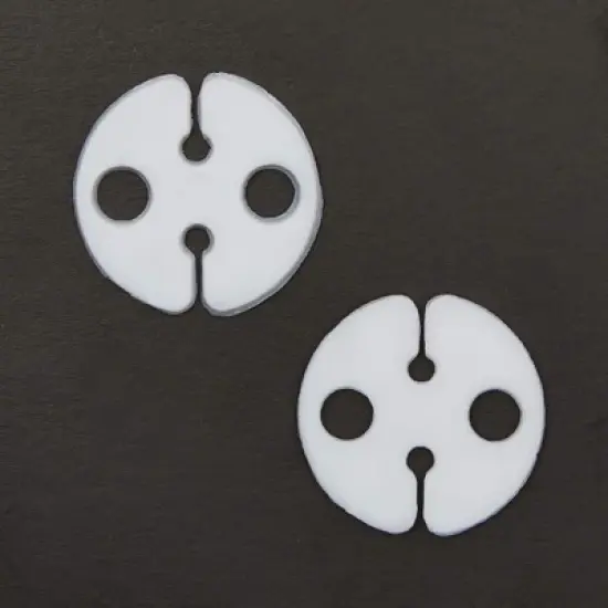 Okuna Outpost 200 Pack White Balloon Clips, Round Ties Sealing Tool for Wedding Birthday Party Supplies, 1 Inch image {4}