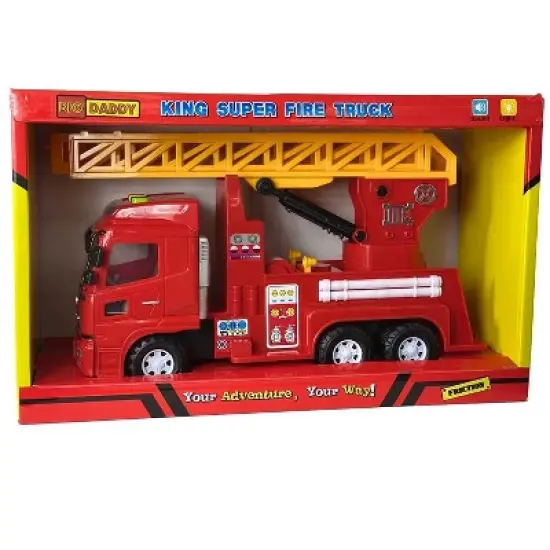 Big Daddy Extra Big Red Fire Truck with Lights and Sounds and Extendable Ladder image {2}