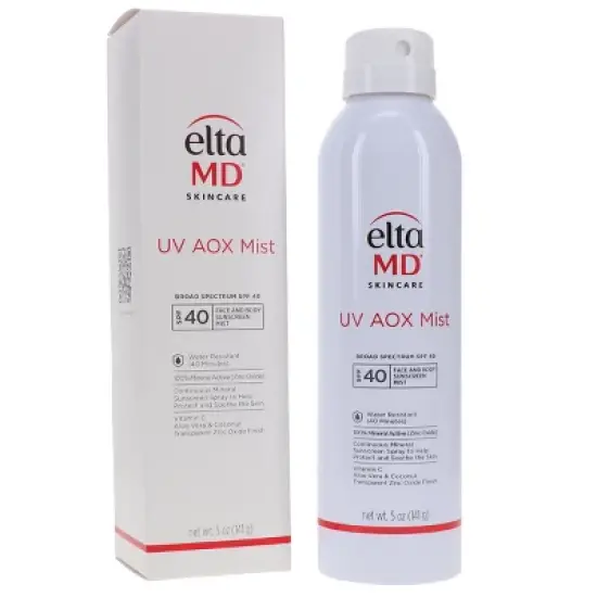 EltaMD UV AOX Mist Broad Spectrum SPF 40 Face and Body Sunscreen 5 oz image {6}