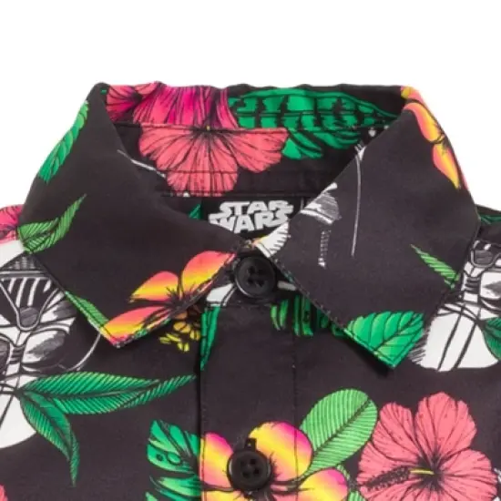 Star Wars Stormtrooper Darth Vader Hawaiian Button Down Dress Shirt Toddler  image {3}