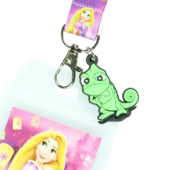 Disney Tangled Princess Rapunzel Scenes Breakaway Lanyard ID Badge Holder image {2}