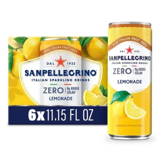 Sanpellegrino Zero Limonata Italian&nbsp;Sparkling Beverage - 6pk/11.15 fl oz Cans image {10}