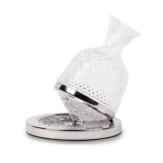 Hotel Collection Spin Wine Decanter - Premium Decanter for Aerating Wine Made from Crystal Clear Glass image {1}