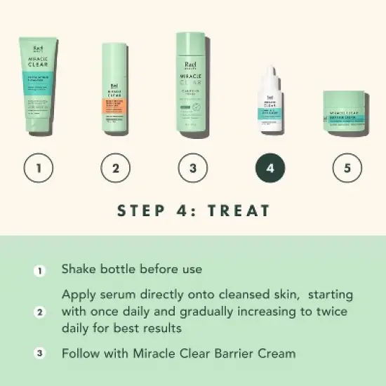 Rael Miracle Clear Complete Acne Treatment Face Serum - 1oz image {8}