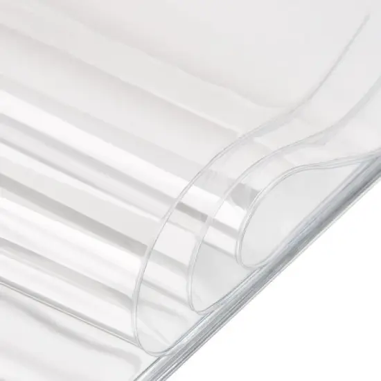 WeChef 8.5"x11" Double-Sided All Clear Vinyl Menu Cover 2 View Plastic Menu Holder Top Loading Restaurant Cafe 30 Pack image {1}