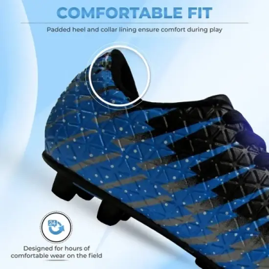 Vizari Kids Bolt Firm Ground Outdoor Soccer Cleats | Athletic Football Shoes For Boys And Girls | Professional Futsal Football Training Soccer Shoes (Toddler/Little Kid/Big Kid) image {4}