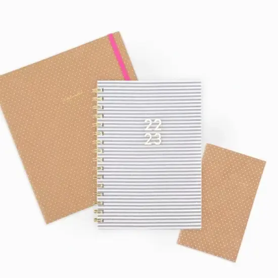 2022-23 Academic Planner Weekly/Monthly White Pindot on Kraft - Sugar Paper Essentials image {7}