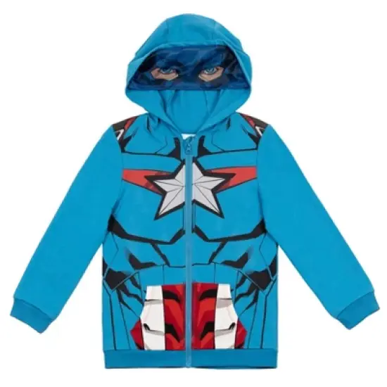 Marvel Spider-Man,Avengers Fleece Zip Up Hoodie Little Kid to Big Kid image {2}
