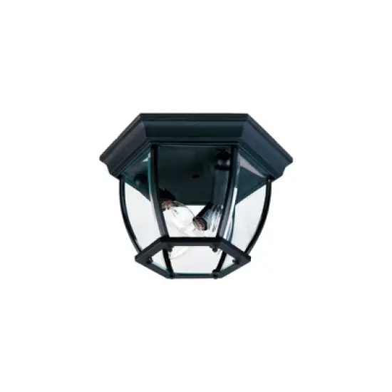 Maxim Lighting Crown Hill 3 - Light Flush Mount in  Black image {1}