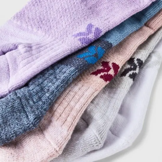 Women's 6pk Vault Striped No Show Athletic Socks - All in Motion&trade; Assorted Colors 4-10 image {2}