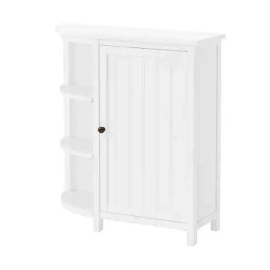 Dover Deluxe Storage Cabinet with Shelving White - Alaterre Furniture image {2}