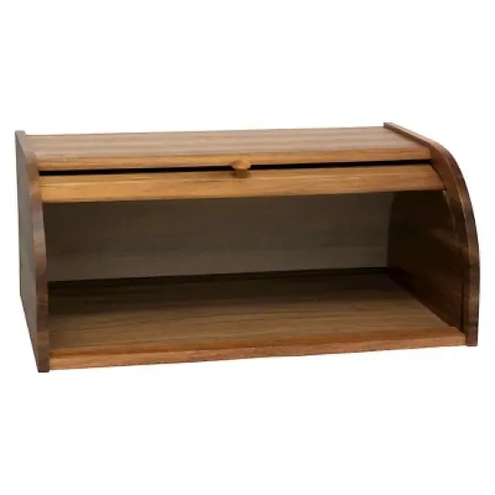 Acacia Rolltop Bread Box - Lipper International image {1}
