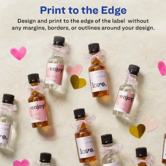 Avery Glossy White Square Labels with Sure Feed, 3/4" x 3/4" image {2}