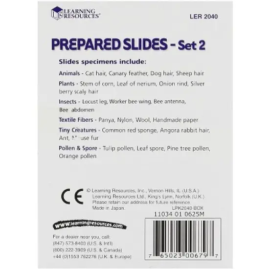 Learning Resources Prepared Slides Combo Set - 48 Specimens, Ages 8+ Slides for Microscope, Science Exploration Kits image {3}
