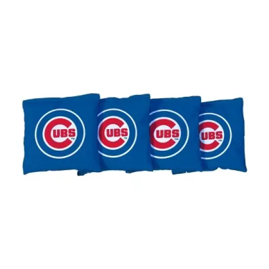 MLB Chicago Cubs Corn-Filled Cornhole Bags Royal Blue - 4pk image {1}
