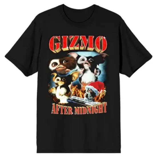 Gremlins Gizmo After Midnight Men's Black T-shirt image {5}