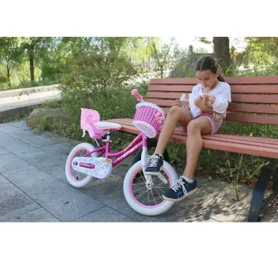 Joystar Angel Kids Toddler Training Balance Bike Bicycle with Training Wheels, Rubber Air Free Tires, and Coaster Brake, Ages 2 to 4 image {4}