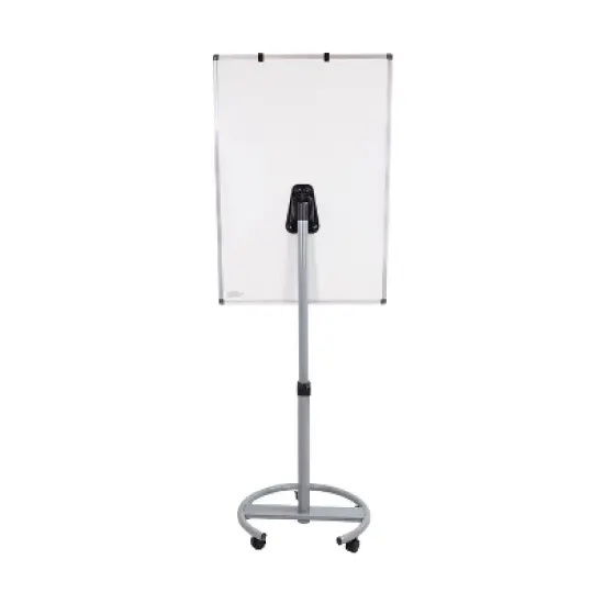 Sunnydaze Adjustable Height Magnetic Mobile Whiteboard and Flipchart Easel - 59" to 78" H image {1}
