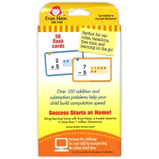 Evan-Moor Educational Publishers Learning Line: Addition and Subtraction Facts to 10 Flashcards image {1}