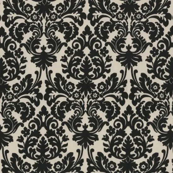 Outdoor Bench/Loveseat/Swing Cushion - Black/White Floral - Pillow Perfect image {2}