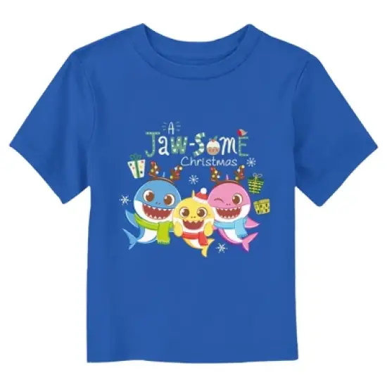 Toddler's Baby Shark Jawsome Family Christmas T-Shirt image {2}