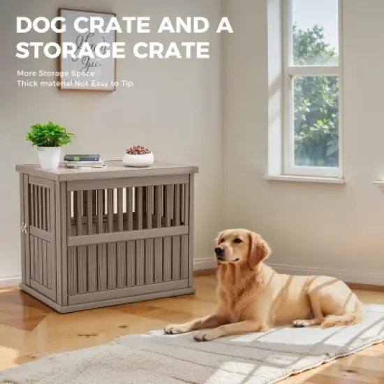 Yardgrace Multi Functional Secure Indoor Dog Cage image {4}