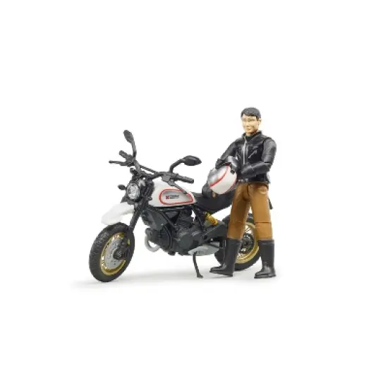 Bruder Scrambler Ducati Desert Sled with Driver image {4}