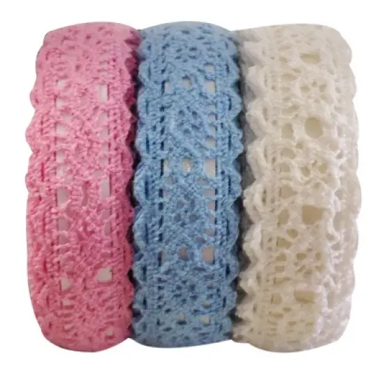 Wrapables Decorative Lace Tape (Set of 3) image {20}