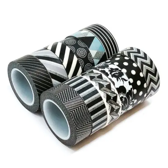 Wrapables Washi Masking Tape Collection, Set of 12 WPSET04 image {1}