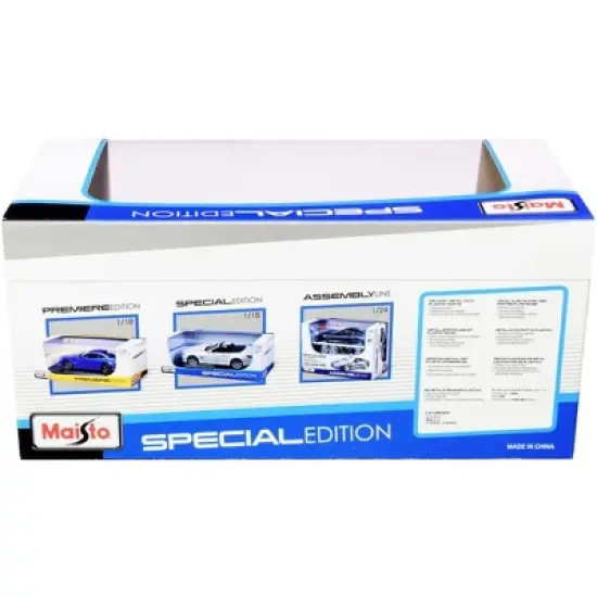 Bugatti Chiron Yellow and Black 1/24 Diecast Model Car by Maisto image {1}