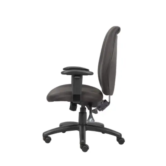 High Back Task Chair with Seat Slider Black - Boss Office Products image {3}