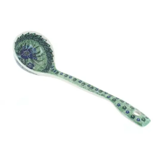 Blue Rose Polish Pottery 560 Ceramika Artystyczna Soup Ladle image {5}