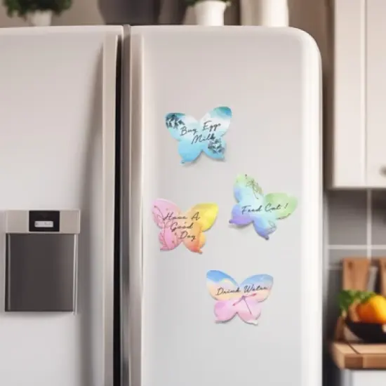 Wrapables Colorful Ethereal Butterfly Sticky Notes (Set of 12) image {2}