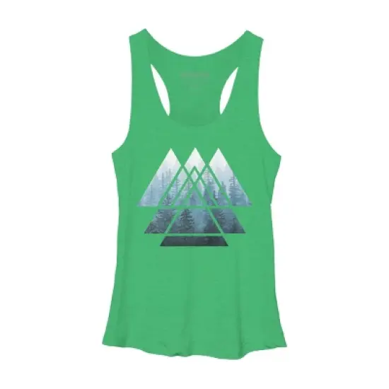 Women's Design By Humans Misty Forest Sacred Geometry By Maryedenoa Racerback Tank Top image {10}